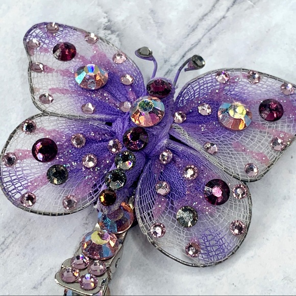 Tarina Tarantino Purple Butterfly Anywhere Clip